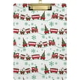 thumbnail image 2 of FMSHPON Christmas Xmas Train Snowflake Clipboard Hardboard Wood Nursing Clip Board and Pull for Standard A4 Letter 13x9 inches, 2 of 5