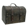 thumbnail image 4 of Wooden Keepsake Box, Photography Props PU Leather Decoration Wooden Jewelry Box European Style  For Home For Coffee Shop For Photo Studio, 4 of 8