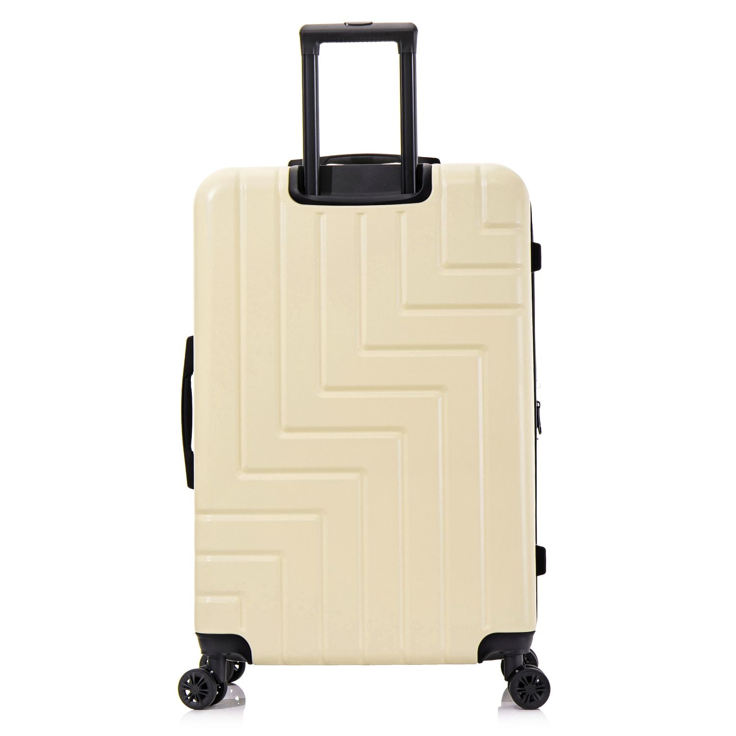 DUKAP ZAHAV 28" Hardside Lightweight Checked Luggage with Spinner Wheels, Handle and Trolley, Sand