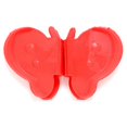 thumbnail image 1 of Pinzas de placa aislante para herramientas de cocina, antiescaldaduras en forma de mariposa, 2 uds., color rojo, 1 of 1