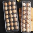 thumbnail image 4 of Rectangle Fridge Egg Storage Cases Tray Fresh Keeping Lid Egg Tray Containers Carrier 21 Grids, 4 of 8