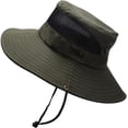 thumbnail image 2 of CoCopeaunts Large Bucket Hat for Men Big Brim Anti-UV Fishing Cap Breathable Mesh Fisherman Hat with Adjustable Chin Strap, 2 of 8