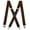 Coffee, variant on Heavy Duty Strong Clips Adjustable Elastic X Back Braces Big and Tall Men's Suspenders