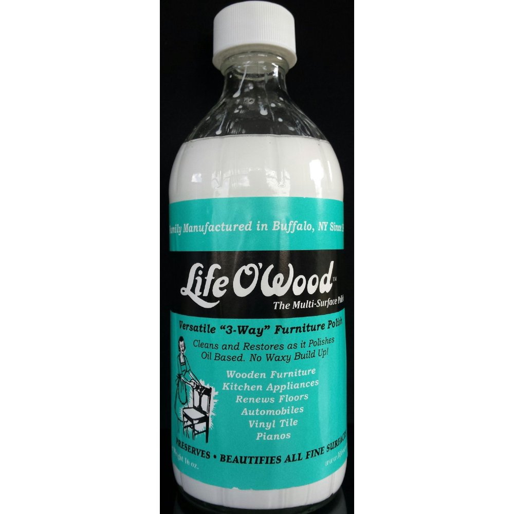 Life O' Wood Cleaner Pack of 2 16 Oz Bottles Restorer Polish