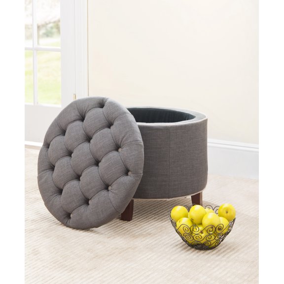 Safavieh Amelia Contemporary Glam Tufted Storage Ottoman