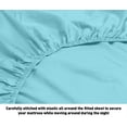 thumbnail image 4 of Home Sweet Home Dream 1800 Series Elegant Deep Pocket Luxury Bed Sheet Set, Soft & Durable (Twin, Aqua, 4 of 4