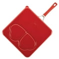 thumbnail image 4 of Circulon Innovatum Aluminum Non-stick 11-Inch Square Sweetheart Griddle, Red, 4 of 5