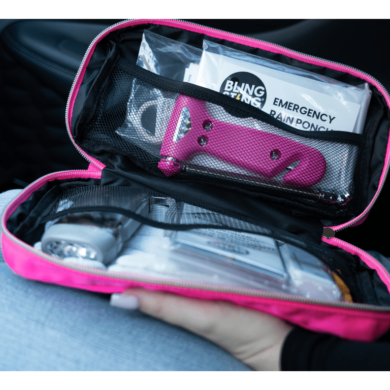 BLINGSTING Car Emergency Kit - Pink - Walmart.com