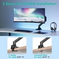 thumbnail image 2 of Soporte para Monitor WALI Negro con Brazo Ultra Ancho y Resorte de Gas Ajustable, 2 of 8