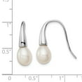 thumbnail image 2 of 925 Sterling Silver 7-8mm White FW Cultured Pearl Dangle Earrings, 2 of 5