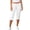 White, variant on Levmjia Women High Rise Straight Leg Capri Jeans Button Fly Side Pockets Cuffed Hem Casual Denim Pants for Summer Daily Wear