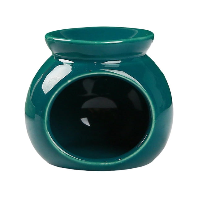 Lipstore Ceramic Essential Oil Burner Melt Burner for Bathroom Meditation Kitchen Green