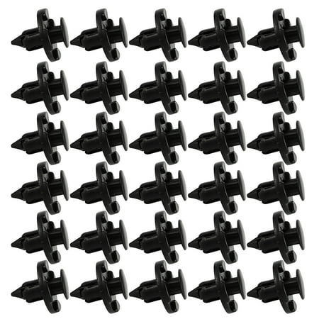 

30 Pcs 8mm Car Plastic Rivets Fastener Bumper Fender Push Clips for Nissan