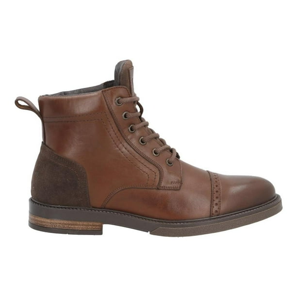 Bota Vertical Hombre Casual Agujetas Comoda Botin cafe 26.5