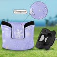 thumbnail image 6 of Haosy Adorable Pastel Purple Snowflake Golf Mallet Putter Cover Strong Magnetic Leather Golf Club Headcover Closure, 6 of 7