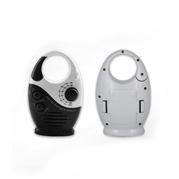 Mini FM AM Waterproof Shower Music Hanging Radio Suit Bathroom Bath