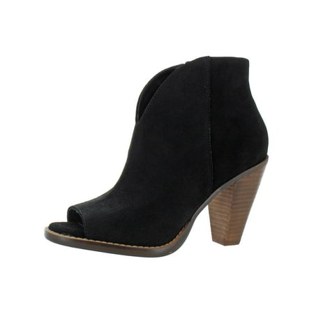 Jessica Simpson Womens Jillrie Open Toe Stacked Heel Booties