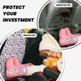 thumbnail image 4 of Fuzoiu Sailing Marine Travel Print 2 Pack Kick Mat Back Seat Protector With 3 Storage Pockets, Universal Car Seat Back Organizer For Kids Pets, Waterproof Backseat Protector For Most Car, 4 of 8