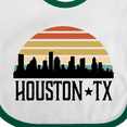 thumbnail image 4 of Inktastic Houston Texas Skyline Retro Boys or Girls Baby Bib, 4 of 4