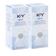 K-Y Jelly Personal Lubricant Quickly Prepares You for Intimacy, 4 oz. pack of 2