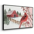 thumbnail image 3 of Winter Cardinal Collection A - Framed Gallery Wrapped Holiday Canvas - 17 x 25 - Black Frame, 3 of 8
