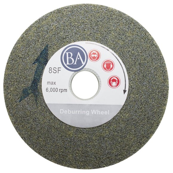 Benchmark Abrasives 6" x 1" x 1" Buffing Wheel for Bench Grinder, Silicon Carbide Deburring Tool for Metal 6 Inch Polishing Wheel, Finishing Surface Conditioning on Stainless Steel, Copper (8S Fine)