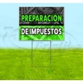 thumbnail image 1 of Preparacion De Impuestos (18" x 24") Yard Sign, Includes Metal Step Stake, 1 of 6