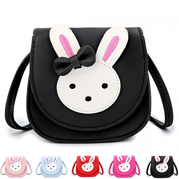 GASTROPOD Little Girls Crossbody Purses for Kids - Toddler Mini Cute Princess Handbags Shoulder Bag Kids Crossbody Bag - Black