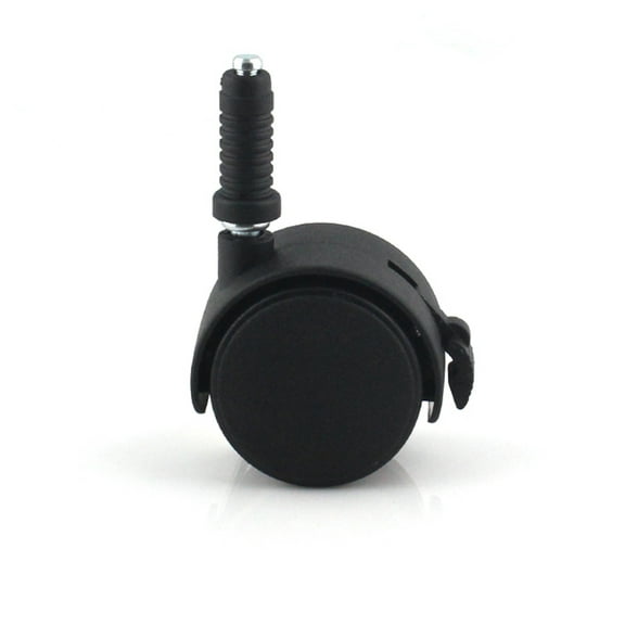 Homoyoyo 2 Set Black ABS Wheel Furniture for Bed and Office Chair with Protective Hard Floors