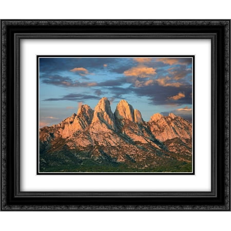 Organ Mountains near Las Cruces, New Mexico 2x Matted 24x20 Black Ornate Framed Art Print by Fitzharris, Tim