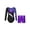 Neon Black, variant on vastwit Girls Gymnastics Leotard with Shorts Active Clothes Set Metallic Ballet Dance Sports Outfits Star Black 4