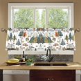 thumbnail image 7 of Ryvnso Wild Trees and Car Curtains Sets Short Curtain Rod Pocket Half Window Cafe Farmhouse Tier 2 Panels 57"W x 36"L, 7 of 7
