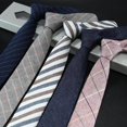 thumbnail image 2 of Corbata de moda Corbata hecha a mano de jacquard tejido floral clásico para hombre, 19 Feliz Sencillez, 2 of 4