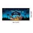thumbnail image 2 of hengsof Christmas Nativity Garage Door Banner, Merry Christmas Religious Holiday Garage Door Cover Nativity Large Murals Decoration Xmas Holiday Hanging Wall House Photo Backgrounds Poster, 2 of 2