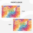 thumbnail image 4 of Linen Placemat With 18×12in Double Stitching Is Effectively Insulated And Foldable For Family Hotel Picnic Trips Lightgrey Tie-Dye Background Vibrant Colors And Swirling Six Piece, 4 of 8