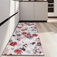 thumbnail image 4 of Pioneer Flower Floral Print Pattern Kitchen Rug Mat,Kitchen Runner Rugs Non Skid Washable,Decorative Kitchen Floor Mats for Kitchen,Sink,Laundry,17"X47", 4 of 5
