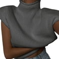 thumbnail image 5 of Txlixc Blusa de cuello alto de manga corta Txlixc moda, 5 of 5