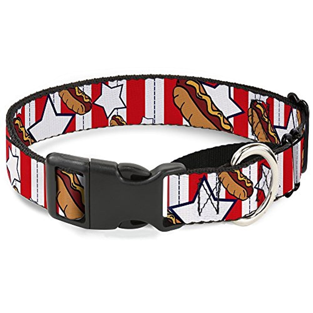 Buckle-Down Hot Dogs Martingale Dog Collar