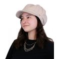 thumbnail image 2 of Darby Newsboy Hat for Women Chemo Headwear (Beige), 2 of 2