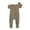 Coffee, variant on Baby Girls Cute Bow Jumpsuit Zipper Long Sleeve Newborn Cotton Sleepsuit Casual Soft Crewneck Onesie (Coffee, 0-3 Months)