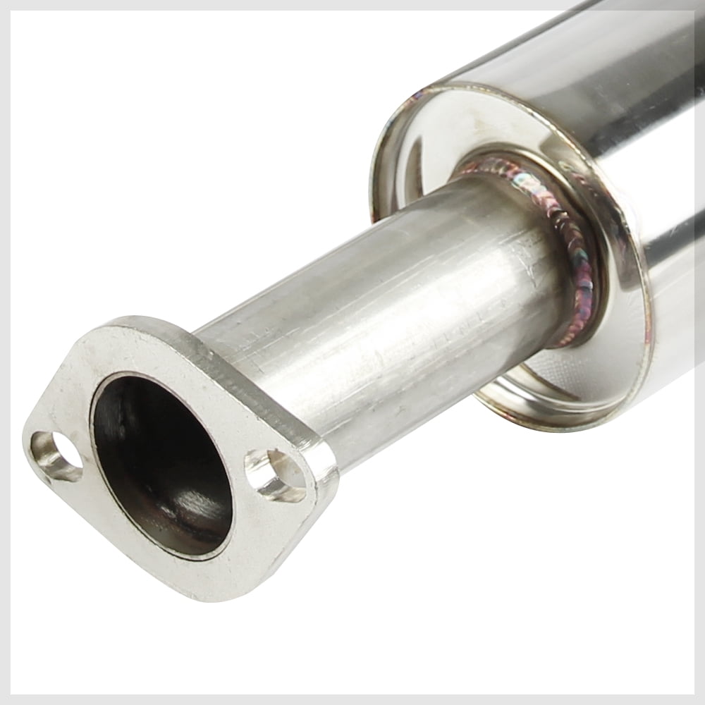 DNA Motoring For 06-11 Kia Rio Stainless Steel Catback Exhaust System Dual Muffler Tip Upgrade Kit