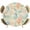 Green Brown, variant on Elastic Fitted Round Tablecloth, Teal Red Seahorse Coastal Waterproof Stretch Table Cover for 45"-54" Tables, Nautical Beach Coral Starfish Washable Outdoor Tablecloths for Patio, Picnic, Camping