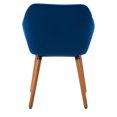 thumbnail image 2 of CorLiving Ayla Set of 2 Velvet Upholstered Indoor Side Chairs with Arms and Wood Legs, 2 of 9