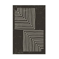 Trademark Fine Art jay stanley Black and White Line 1 Canvas Wall Art