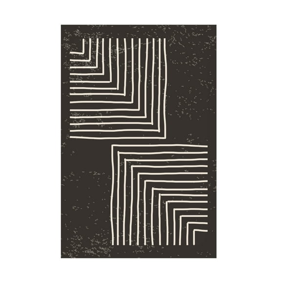 Trademark Fine Art jay stanley Black and White Line 1 Canvas Wall Art