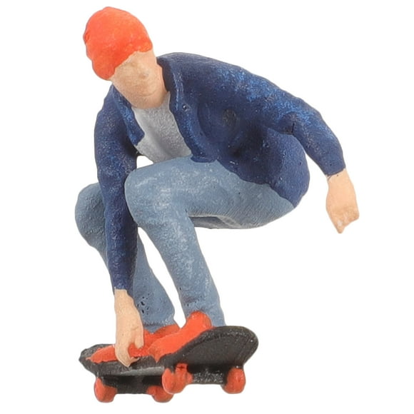Mini Figura De Skateboarding Modelo Mini Skateboarding Modelo De Personas Diseño De Modelo Humano De Colores
