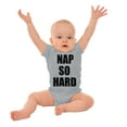thumbnail image 4 of Nap So Hard Funny Rap Hip Hop Baby Romper Boys or Girls Infant Baby Brisco Brands 18M, 4 of 6