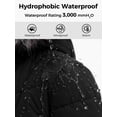 thumbnail image 3 of Wantdo Women's Puffer Jacket Windproof Winter Coat Stylish Winter Parka Jacket Black L, 3 of 7