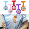 thumbnail image 1 of Reloj de bolsillo con broche de silicona para mujer, estudiante de medicina, reloj de enfermera, 1 of 4
