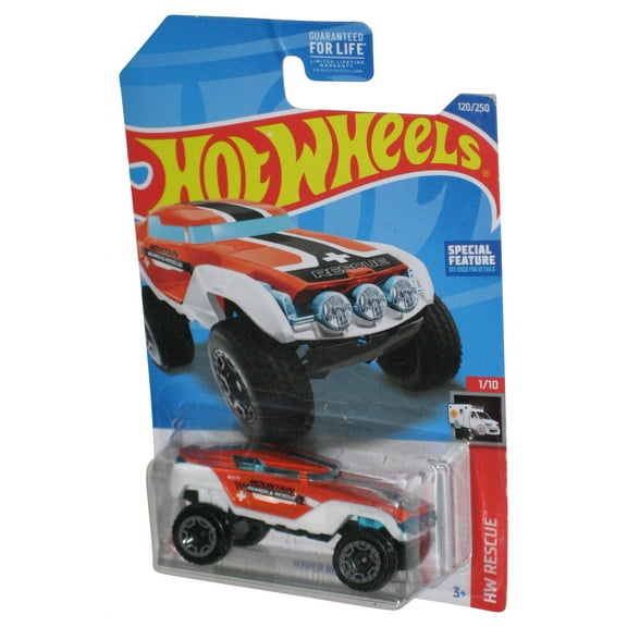 Hot Wheels HW Rescue 1/10 (2021) Orange & White Hyper Rocker Car 120/250